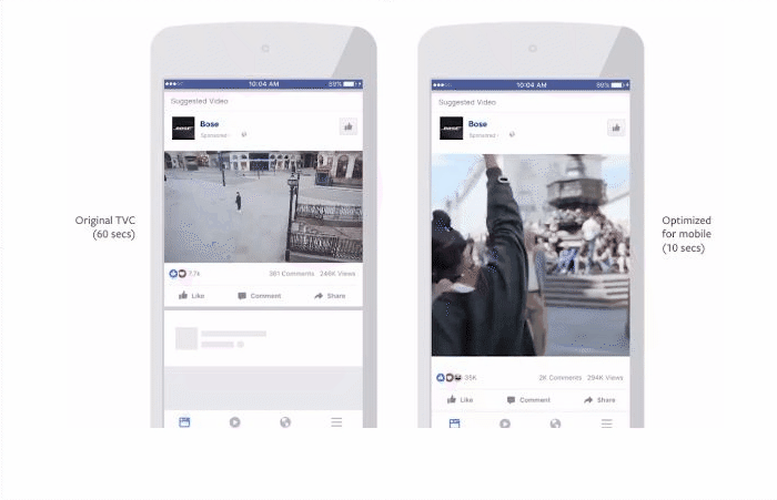 Оптимальное соотношение сторон для видео на Инстаграм и Фейсбук